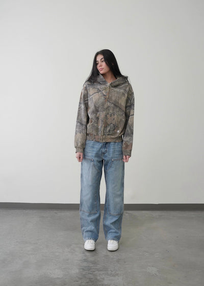 Garment Alchemist® Camo Zip-up Hoodie